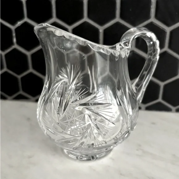 Pinwheel Crystal Mini Pitcher - Picture 1 of 8